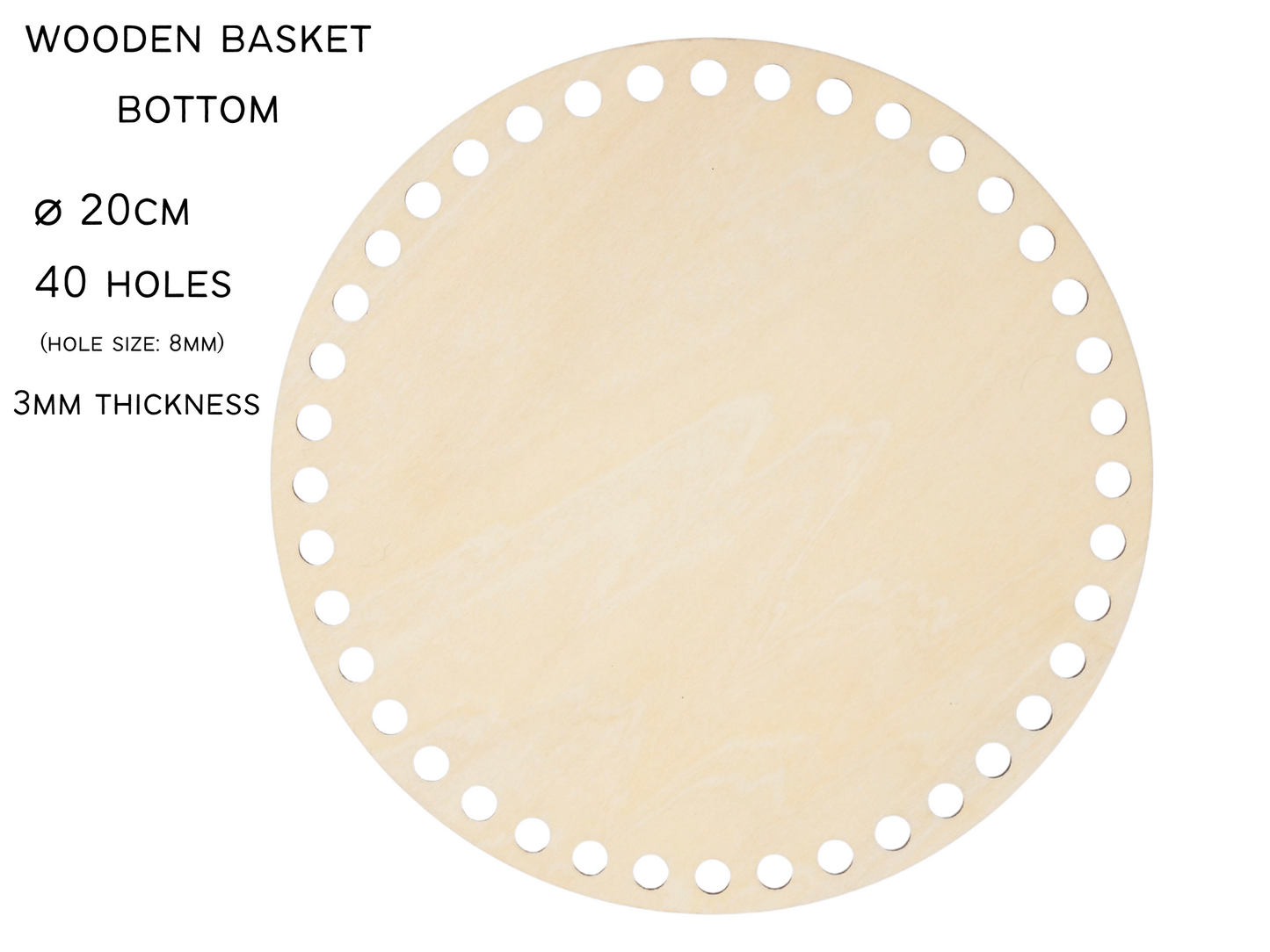 Wooden Basket Bottom (2 sizes available)