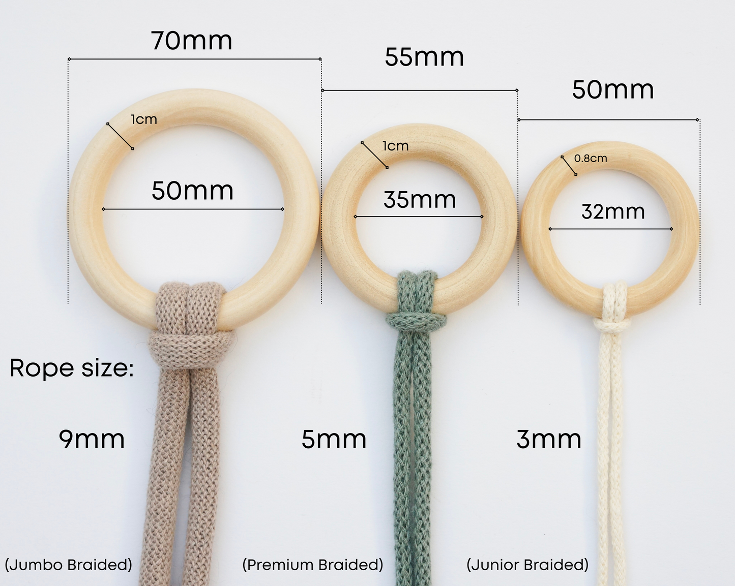 Wooden Rings (3 sizes available)