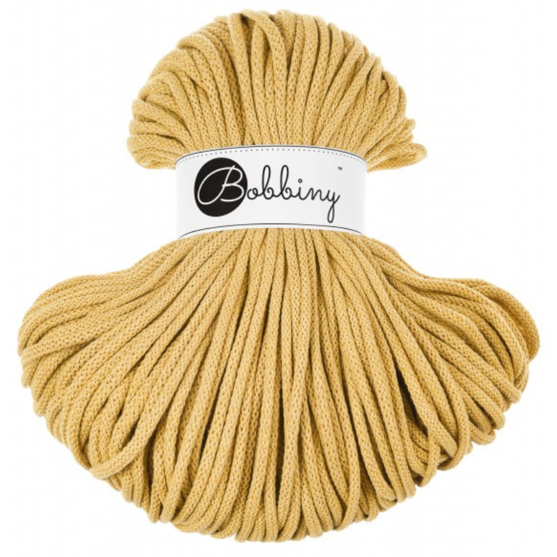 Bobbiny Premium 5mm Braided Macrame Cord (Honey) 100m BOBBINY UK