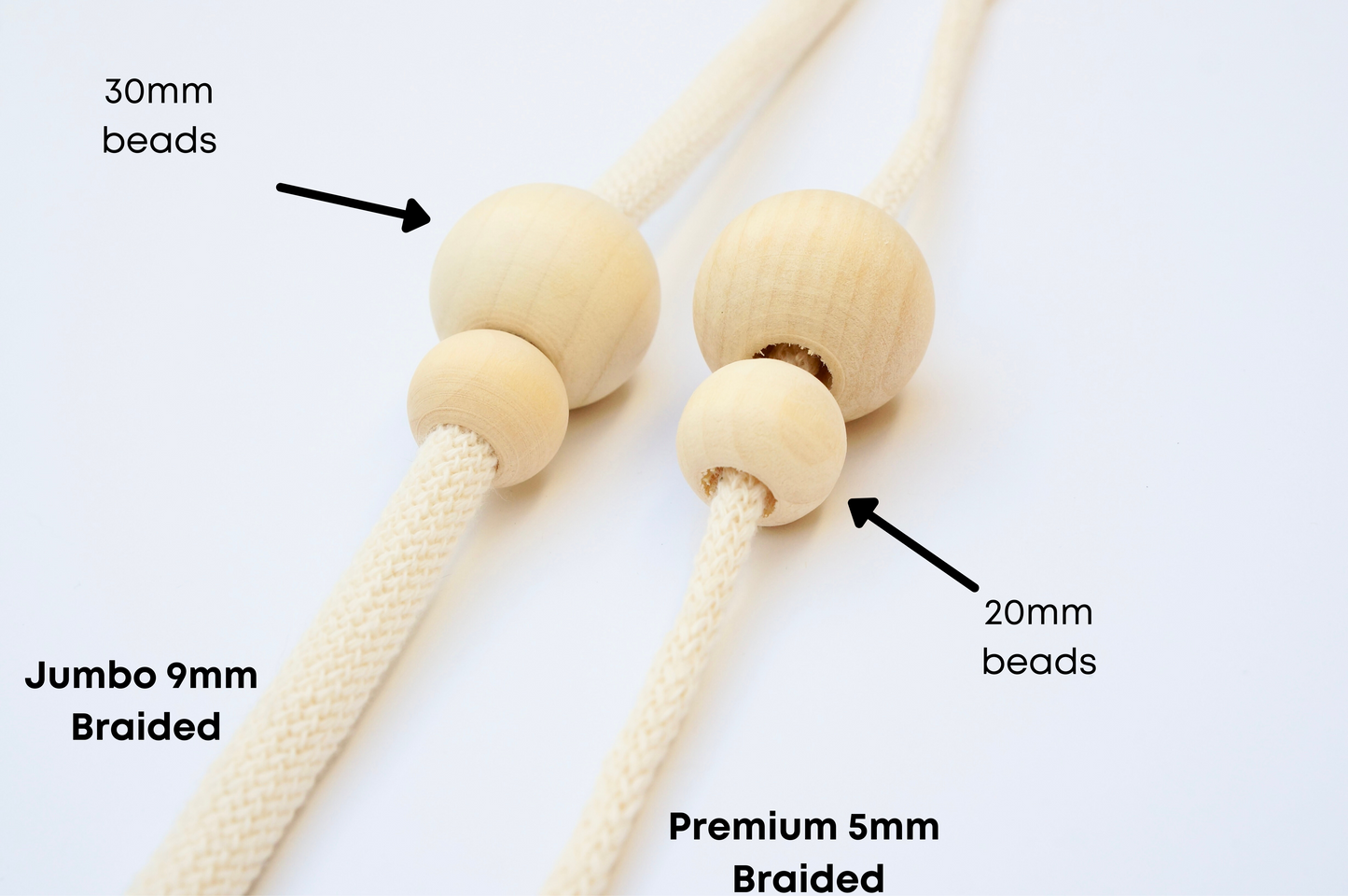 Wooden Beads (2 sizes available)