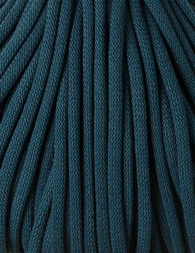 Peacock blue cotton cord 100m 9mm - BOBBINY Jumbo